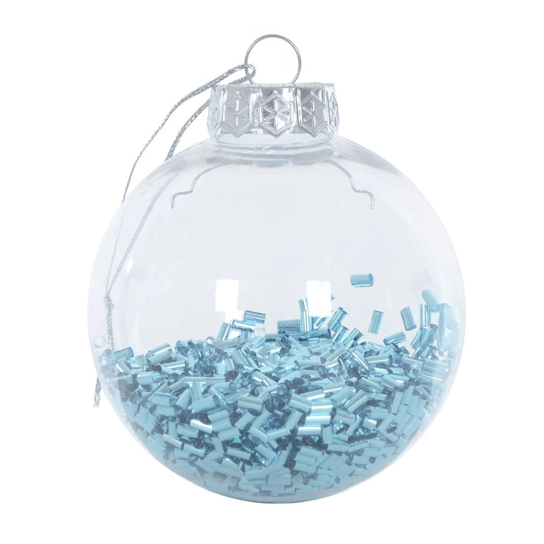 9pk Metallic Foil Filled Shaker Christmas Tree Baubles 8cm 6 9pk Metallic Foil Filled Shaker Christmas Tree Baubles 8cm - Image 4