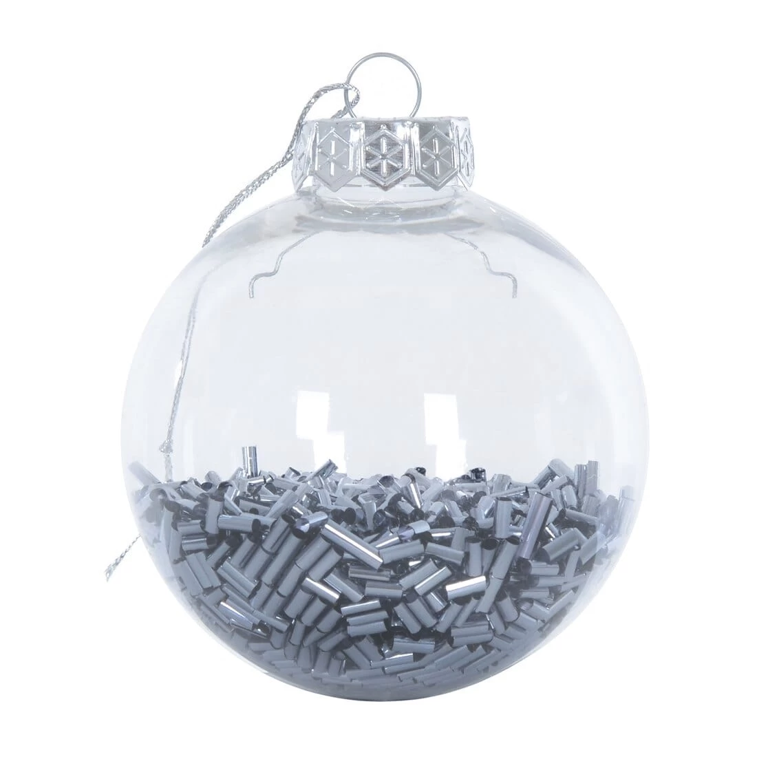 9pk Metallic Foil Filled Shaker Christmas Tree Baubles 8cm 8 9pk Metallic Foil Filled Shaker Christmas Tree Baubles 8cm - Image 6