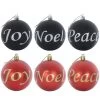 6pk Joy Peace Noel Christmas Tree Baubles Black Or Red 8cm 2 6pk Joy Peace Noel Christmas Tree Baubles Black Or Red 8cm -Christmas Decoration Shop XS6481 Master 1600 1 92911.1569324183.1100.1100