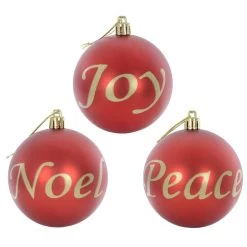 6pk Joy Peace Noel Christmas Tree Baubles Black Or Red 8cm -Christmas Decoration Shop XS6482 1600 1 27479.1569324170.1100.1100