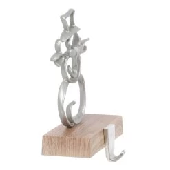 Christmas Stocking Hanger Metal Shape With Faux Wood Base -Christmas Decoration Shop XS6486 1600 2 76154.1567522753.1100.1100