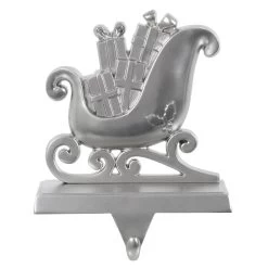 Silver Christmas Stocking Hanger Mantel Shelf Decoration -Christmas Decoration Shop XS6489 1600 1 69720.1567522957.1100.1100