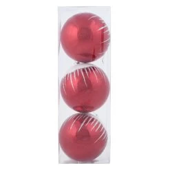 3pk Shiny Christmas Tree Baubles With Glitter Snowscape -Christmas Decoration Shop XS6491 1600 3 03097.1569832834.1100.1100