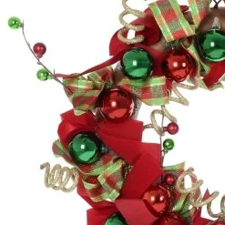 24" Festive Cheer Christmas Wreath Hanging Door Decoration -Christmas Decoration Shop XS6496 1600 2 69856.1568119697.1100.1100