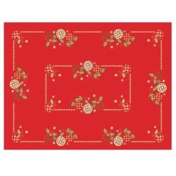Christmas Baubles Tablecloths Napkins Fabric White Red -Christmas Decoration Shop XS6560 top 1600 60774.1571051634.1100.1100