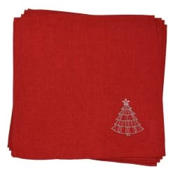 Christmas Tree Embroidered Tablecloths Napkins Fabric Red -Christmas Decoration Shop XS6571 1600 1 65730.1570025755.1100.1100