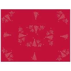 Christmas Reindeer Tablecloths Napkins Diamante Grey Red -Christmas Decoration Shop XS6576 top 1600 92792.1571051123.1100.1100
