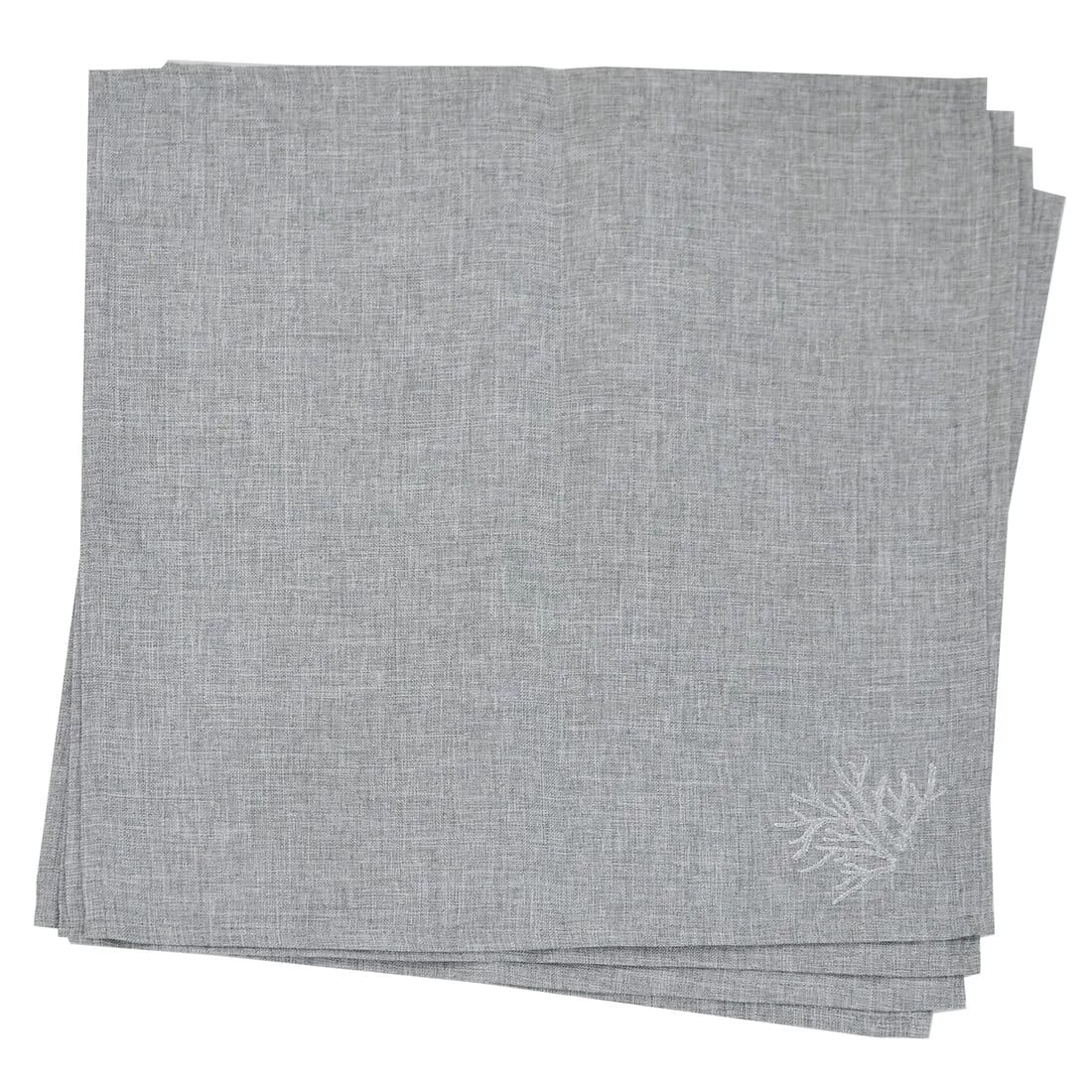 Christmas Snowman Tablecloths Napkins Grey Fabric Embroidery 6 Christmas Snowman Tablecloths Napkins Grey Fabric Embroidery - Image 4