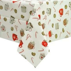Christmas Tablecloth PVC Wipe Clean Xmas Table Cover -Christmas Decoration Shop XS7134 1 opt
