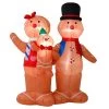 6ft Light Up Inflatable Gingerbread Family Christmas Decoration -Christmas Decoration Shop XS7215 2 opt