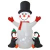 6ft Light Up Inflatable Snowman Penguins Snowflakes -Christmas Decoration Shop XS7216 1 opt