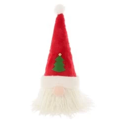 Novelty Christmas Tree Topper Santa Snowman Fabric Cone Hat 48cm -Christmas Decoration Shop XS7237 1 opt