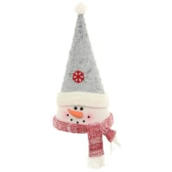 Novelty Christmas Tree Topper Santa Snowman Fabric Cone Hat 48cm -Christmas Decoration Shop XS7238 1 opt