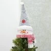 Novelty Christmas Tree Topper Santa Snowman Fabric Cone Hat 48cm -Christmas Decoration Shop XS7238 LS 1 opt