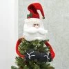 Novelty Christmas Tree Hugger Topper Bendy Arms Elf Santa Snowman -Christmas Decoration Shop XS7239 LS 1 opt