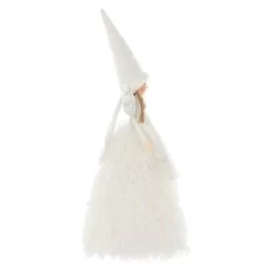 Fabric Christmas Tree Fairy Topper White Silver Long Robe 55cm 9 Fabric Christmas Tree Fairy Topper White Silver Long Robe 55cm -Christmas Decoration Shop XS7245 2 opt