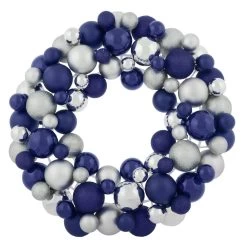 Round Christmas Bauble Wreath Hanging Decoration 45cm -Christmas Decoration Shop XS7263 1 opt