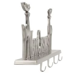 Silver Merry Christmas Stocking Hanger 4 Hooks Reindeer Decoration 8 Silver Merry Christmas Stocking Hanger 4 Hooks Reindeer Decoration -Christmas Decoration Shop XS7264 2 opt