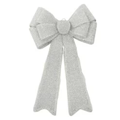Light Up Christmas Door Bow Decoration Glitter 60cm -Christmas Decoration Shop XS7276 1 opt