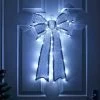 Light Up Christmas Door Bow Decoration Glitter 60cm -Christmas Decoration Shop XS7276 LS 2 opt