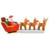 10ft LED Inflatable Santa Sleigh 3 Reindeer Christmas Decoration -Christmas Decoration Shop XS7385 1 opt