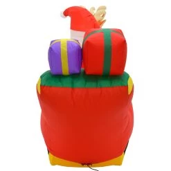 10ft LED Inflatable Santa Sleigh 3 Reindeer Christmas Decoration -Christmas Decoration Shop XS7385 3 opt