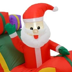 10ft LED Inflatable Santa Sleigh 3 Reindeer Christmas Decoration -Christmas Decoration Shop XS7385 6 opt