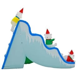 9ft Inflatable Light Up Polar Bear Slide Tree Christmas Decoration -Christmas Decoration Shop XS7387 4 opt