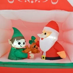 7ft Inflatable Santas Workshop Elf Light Up Christmas Decoration -Christmas Decoration Shop XS7388 5 opt