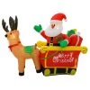 6ft LED Inflatable Santa Sleigh 2 Reindeer Christmas Decoration -Christmas Decoration Shop XS7391 1 opt