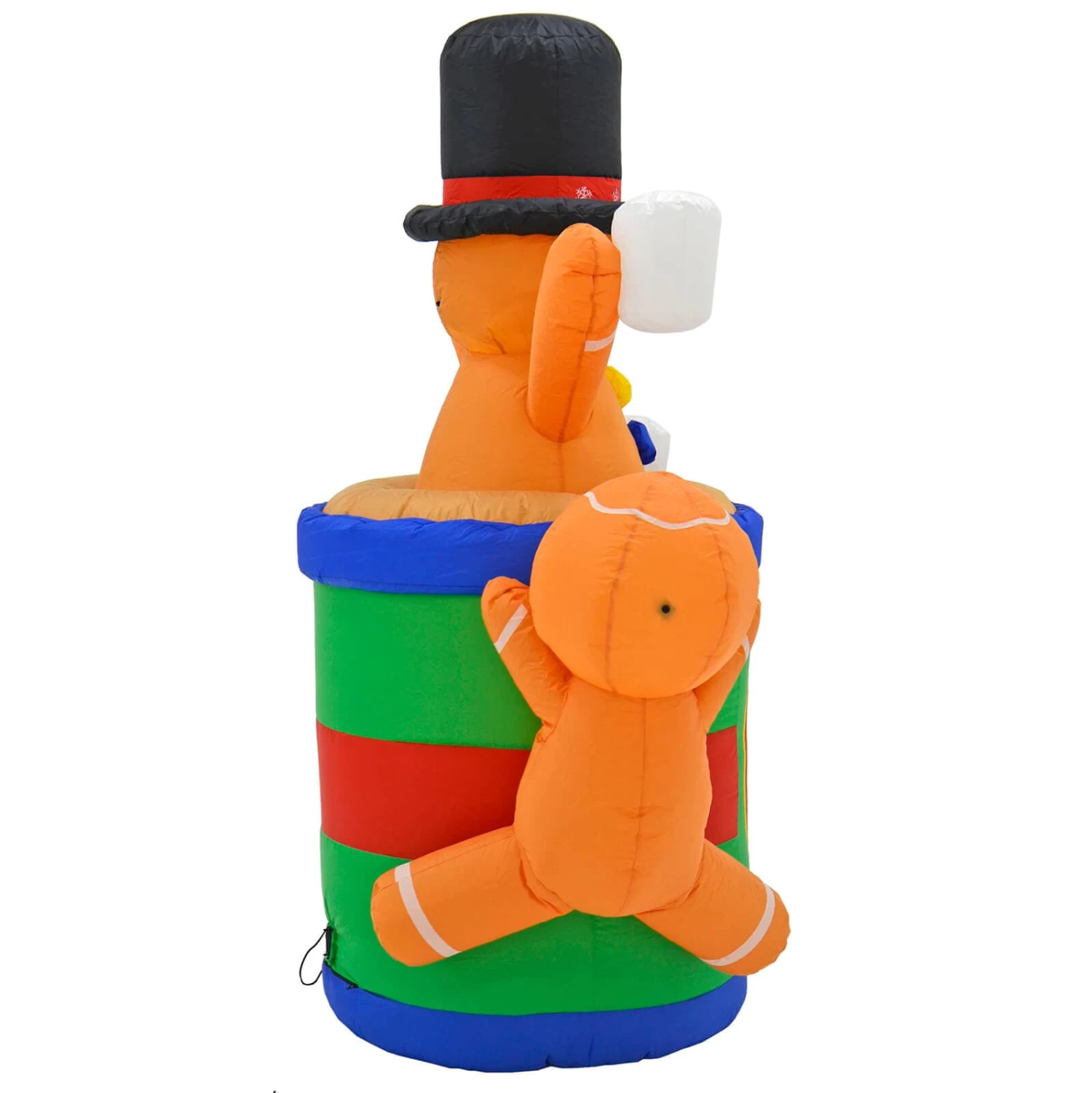 6ft Inflatable Gingerbread Man In Cup LED Christmas Decoration 4 6ft Inflatable Gingerbread Man In Cup LED Christmas Decoration - Image 2