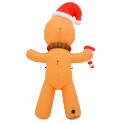 8ft Inflatable Gingerbread Man Candy Cane LED Christmas Decoration -Christmas Decoration Shop XS7393 3 opt