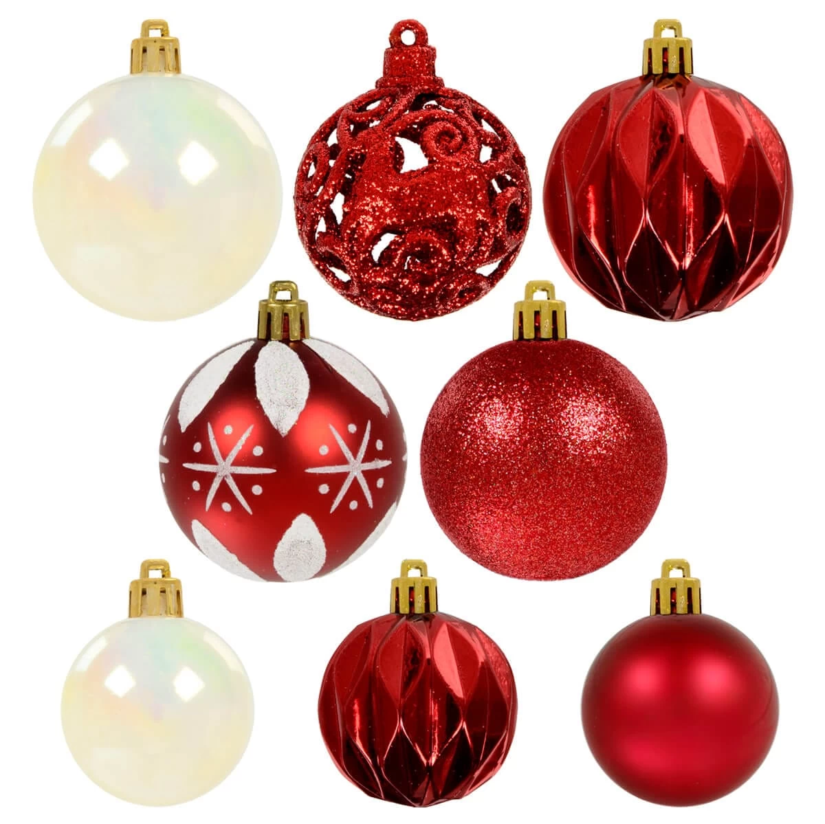 67pc Christmas Tree Baubles Set Mixed Size Design Decorations 3 67pc Christmas Tree Baubles Set Mixed Size Design Decorations