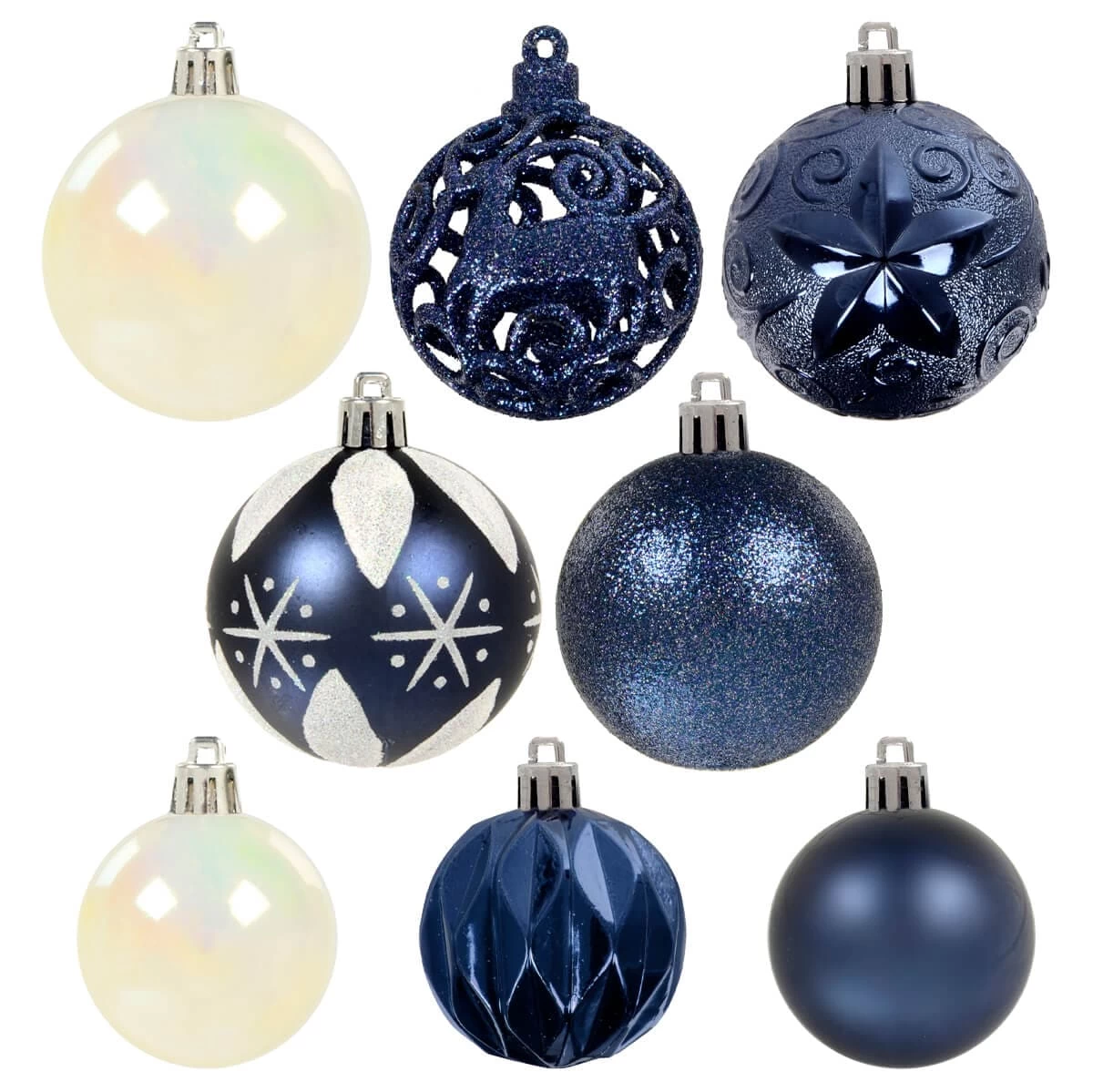 67pc Christmas Tree Baubles Set Mixed Size Design Decorations 4 67pc Christmas Tree Baubles Set Mixed Size Design Decorations - Image 2