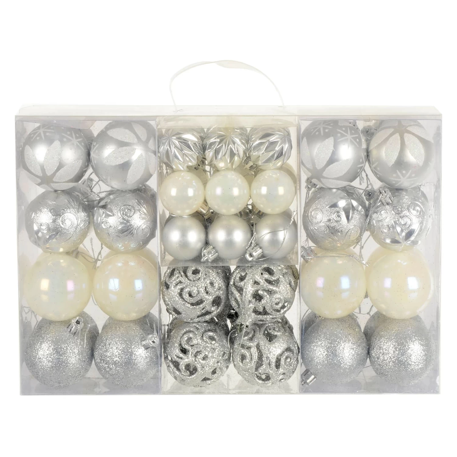 67pc Christmas Tree Baubles Set Mixed Size Design Decorations 9 67pc Christmas Tree Baubles Set Mixed Size Design Decorations - Image 7
