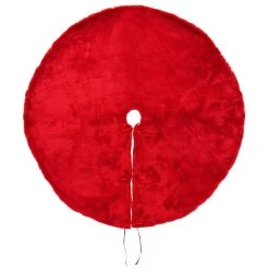 Christmas Tree Skirt Faux Fur Fabric Cover Base Decoration 1m -Christmas Decoration Shop XS7580 1 opt