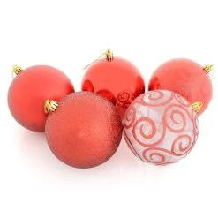 5 X 10cm Christmas Tree Baubles Swirl Matte Glitter Mirrored -Christmas Decoration Shop a205f645 0ff0 4b47 aeeb 0944446d8e19
