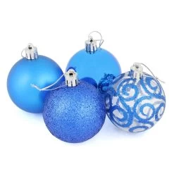 16 X 6cm Christmas Tree Baubles Swirl Matte Glitter Mirrored -Christmas Decoration Shop aaaaf6e8 b3f2 43a7 8324 775ffea230b6