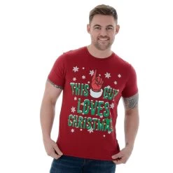 Mens Novelty Cotton Christmas T-Shirt Tee This Guy Loves Xmas -Christmas Decoration Shop b4b3b954 6a9b 41c5 b1d3 be6f98244196
