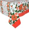 Christmas Poinsettia Design Large Tablecloth Wipe Clean PVC Vinyl Table Cover 2 Christmas Poinsettia Design Large Tablecloth Wipe Clean PVC Vinyl Table Cover -Christmas Decoration Shop xs3283 1600 1 59589.1496889400