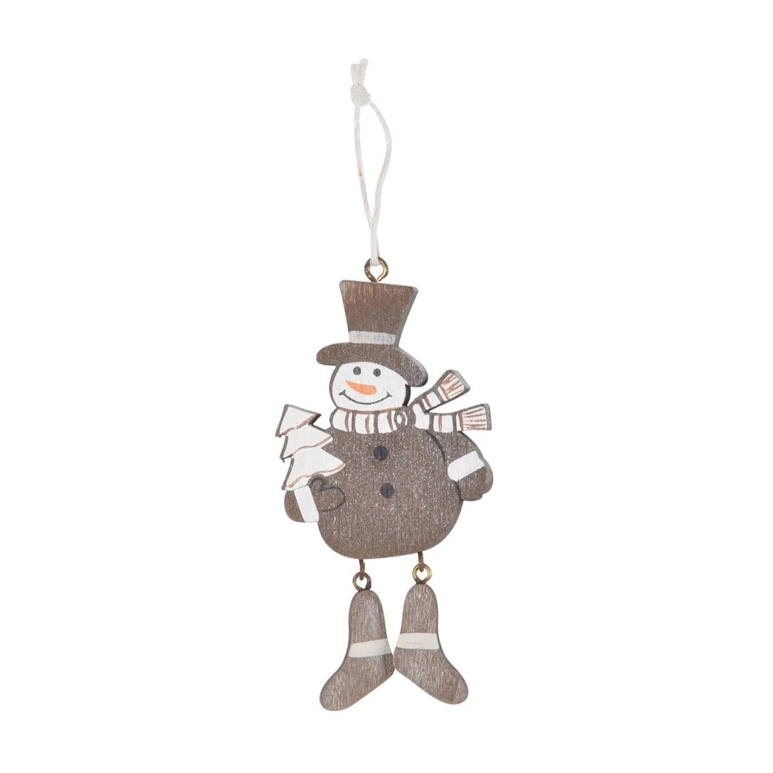 Set Of 6 Novelty Christmas Wooden Tree Decorations Boxed 7 Set Of 6 Novelty Christmas Wooden Tree Decorations Boxed - Image 5