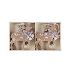 Set Of 6 Reindeer Christmas Tree Decorations Wooden Boxed -Christmas Decoration Shop xs4530 1600 2 73643.1499422374.1100.1100